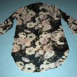 Live 4 Truth LOVE 4 TRUTH floral wrap semi sheer snap closure hi-low tunic NEW size S Photo 1