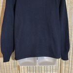 Darian Vintage 1990s Black Open Front Cardigan Sweater Silver Beading Medium Photo 11