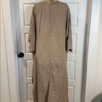 SAUTHS linen maxi dress in almond stripes large Tan Photo 14