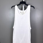 Farmhouse Frocks Tank Dress Size XL Wns White Lace Ruffle Hem Ribbed Scoop Photo 2