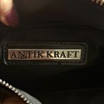 Antik Kraft Black Leather Shoulder Bag Adjustable Strap Photo 1
