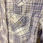 True Religion  Western women’s plaid button down cotton fitted shirt size S Photo 5