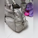 B. Makowsky Cream Buttery Leather Shoulder Bag Photo 2