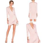 Lovers + Friends  Love Happy Surplice Cocktail Dress Mauve Blush Pink | Small Photo 1