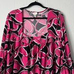 Venezia Womens Top 18/20 Party Cocktail Event Dressy Romantic Feminine Stretch Pink Photo 2