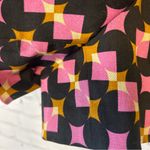 ZARA Pink and black geo print dressy shorts Photo 1