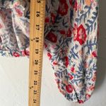 Billabong  Floral Long Sleeve Cropped Boho‎ Blouse Elastic Hem Size M Photo 8