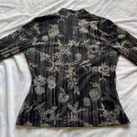 Jones New York Vintage Y2K  long sleeve top floral & sequin pattern size medium Photo 4