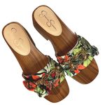 Jessica Simpson Tropical Lily Jungle Matte Resima Platform Sandal Heeled 7 NWT Photo 3