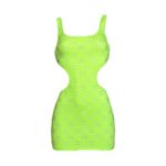 Lovers + Friends  In My Moment Mini Dress, Neon Green, Small Photo 11