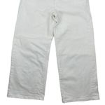 Banana Republic High Rise Wide Leg Crop Jeans White Size 0P 25P Petite Photo 5