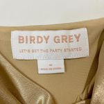 Birdy Grey  Women's Lisa Sleeveless Cowl Neck Satin Maxi Dress Gold Size Med NWT Photo 4