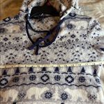 Nautica  Navy and Gray Hooded Sweater Dress Photo 4