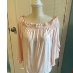 Charlie Paige  Off Shoulder Top. Pink. Size L Photo 0