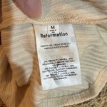 Reformation  Leighton Knit Top Ribbed Long Sleeve Cream Size Medium Photo 5