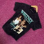 Whitney Houston Collage black tee size small Photo 2