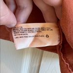 Wild Fable  | Orange Basic Crop Top T-Shirt Distressed Neck Size XXL Raw Hems Photo 3