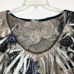 Floral Whimsical Womens Top Small Ethereal Fairygoth Mystical Boho Art to Wear Brown Photo 2