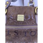 Tous  msrp brown suede leather cross body bag Photo 1