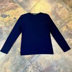 Ralph Lauren Lauren  Blue Crew Neck Sweater PL Photo 1