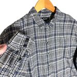 Madewell  Women’s Westlake Cropped Flannel Dubin Gray Plaid medium Photo 3