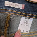 Levi's  Women's 3 Long Faded Denim Flare Skirt Boho Hippie Juniors Photo 3