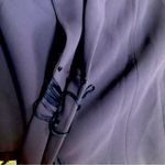 Catrina Vintage 80s 90s Cropped Blazer Wide Sleeve Purple Navy Fringe Tassels L Photo 9