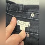 Madewell  Women's High Waist Classic Straight Jeans Black Frayed Hem, Size 27 Photo 9