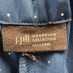 J. Jill Womens XL *READ Pants Wide Leg Pull On Comfort Blue AOP White Polka Dots Photo 5