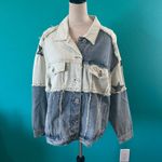 POL Denim Look Up At The Stars Jean Jacket Relaxed Oversized Women Size S Photo 1