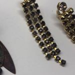 Lot Of 3 Vintage Costume Earrings Clip On Clip Photo 4