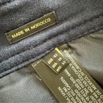 Massimo Dutti  Wool Flannel Pants Navy Blue Sz 10 Photo 11