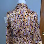 Jacqueline De Yong JDY Fifi printed 3/4‎ sleeve midi dress size EU34 US size 4 Gold Photo 7