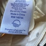 Oliver Logan Ecru Color Aberdeen Wide Leg High Rise Cropped Raw Hem Size 32 Photo 4