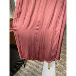 ZARA Mauve Satin Midi Skirt Romantic Luxe Elegant Summer Brunch Luxe Parisian L Photo 3