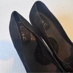 B.O.C. Black Suede Leather Pumps Heels Womens 7 Classic Preppy Career Office Photo 3