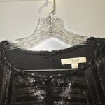 Piperlime Collection Black Sequin Long Sleeve Dress size S Photo 2