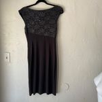 Dressbarn Y2k Dress Women's Size 6 Gray Lace & Sequin Party Going Out Photo 6