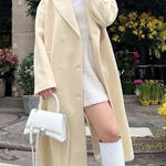 ZARA  Wool Blend Coat Limited Edition Pastel Yellow 8864/744 Size M Photo 0