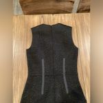 Carven black asymmetrical jaquered black sleeveless Shift Cocktail mini Dress 34 Size 4 Photo 10