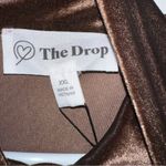 NWT THE DROP Fabia Ruched Velvet Mockneck Mini Dress in Coffee Bean Photo 6