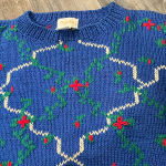 Vintage cotton b.g.day sweater Blue Size M Photo 3