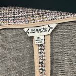 Nanette Lepore Pink‎ Tweed Metallic Open Front Blazer Women’s XL Classic Work Pink Photo 3