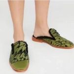 Free People Butterfly Effect Mule Green Velvet Photo 1