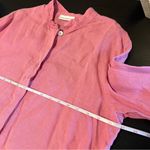 Bryn Walker  Pink Linen Button Down Top Medium Photo 11