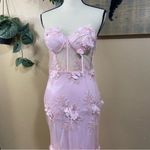 Lulus NWOT Radiant Expectations Pink Embroidered Floral Bustier Maxi Dre… Photo 2