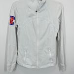 Lululemon LA Clippers Athletic Jacket Zip Up White Women's Size 8 Basketball NBA Photo 2