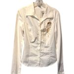 Cache Lillie Rubin Mother Of Pearl Sequin Embellished Top Stretch $128 NWT New Photo 3