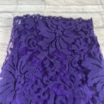 Tadashi Shoji Purple Lace Dark Feminine Sexy Sheath Dress Size 0 Petite Photo 5