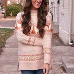 Anthropologie Aimee PomPom Alpaca Sweater Small Boho Western Photo 1